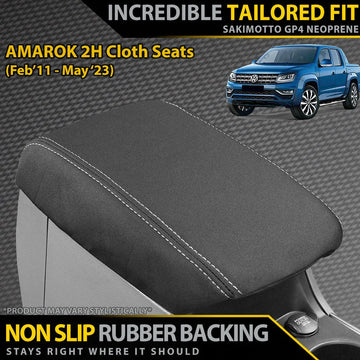 Volkswagen Amarok 2H (Cloth Seats) Neoprene Armrest Console Lid (Available) - Brixton 4x4 - Buy Online Now!